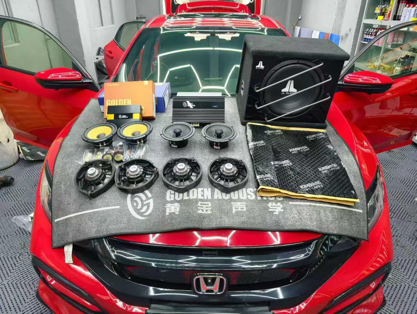 【本田思域】音响升级：黄金声学全套发烧配置，解锁街头潮驾 Hi-Fi 音质